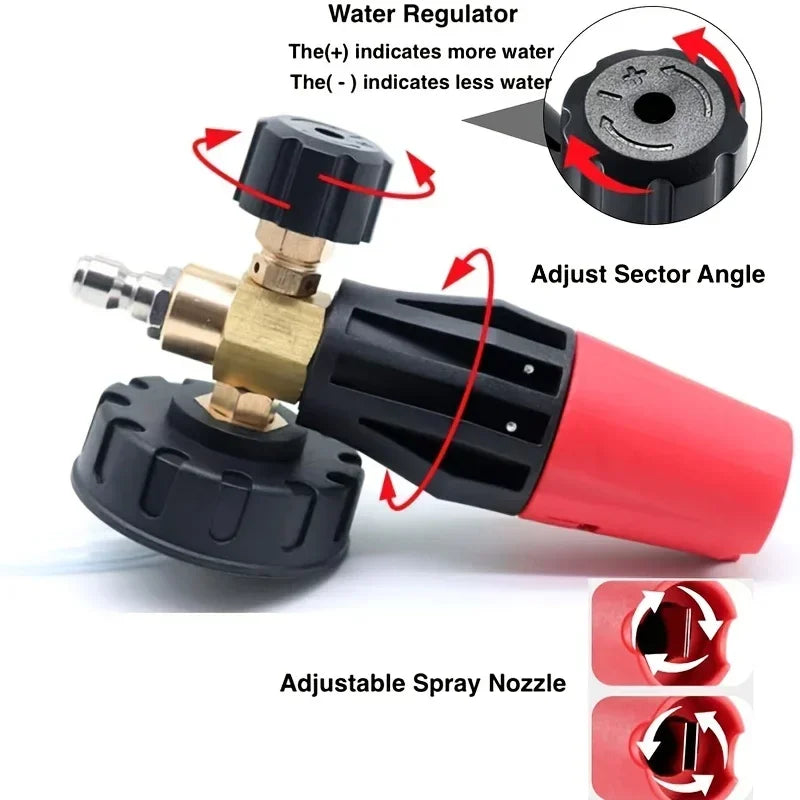High Pressure PA Foam Cannon  Adjustable Foam sprayer Snow Foam Gun Car Washing Accessories Cleaning Kit for Pressure Washers