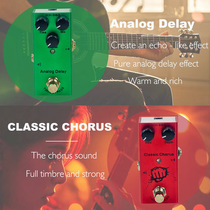 Guitar Stompbox Essential Series: Vintage Overdrive, US Dream, Classic Chorus, Tremolo, Analog/Digital Delay, Ultimate Drive.