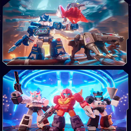 Blokees Transformation Optimus Shockwave Prime Megatron Starscream Bumblebee Anime Figure Robot Assembly Toys Blind Box Gifts
