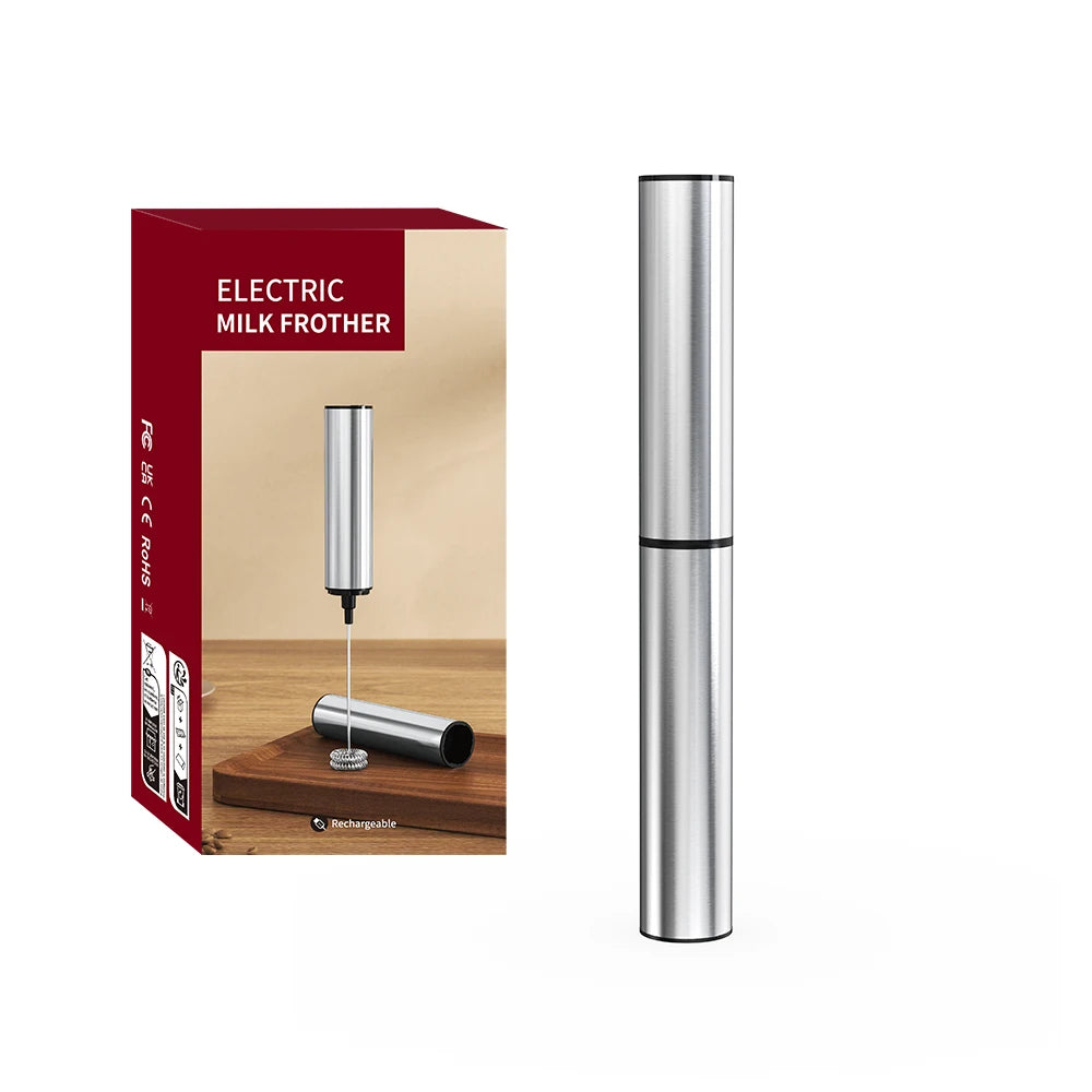 Kitchen Powerful Stirrer Milk Frother Handheld Foam Maker for Lattes Whisk Drink Mixer Coffee Electric Rechargable Egg Beater