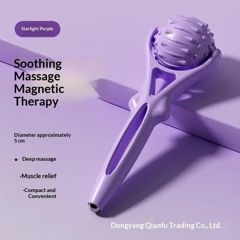 ♥Acupoint Massage Roller with Steel Balls - Handheld Body Massager for Circulation & Muscle Relief