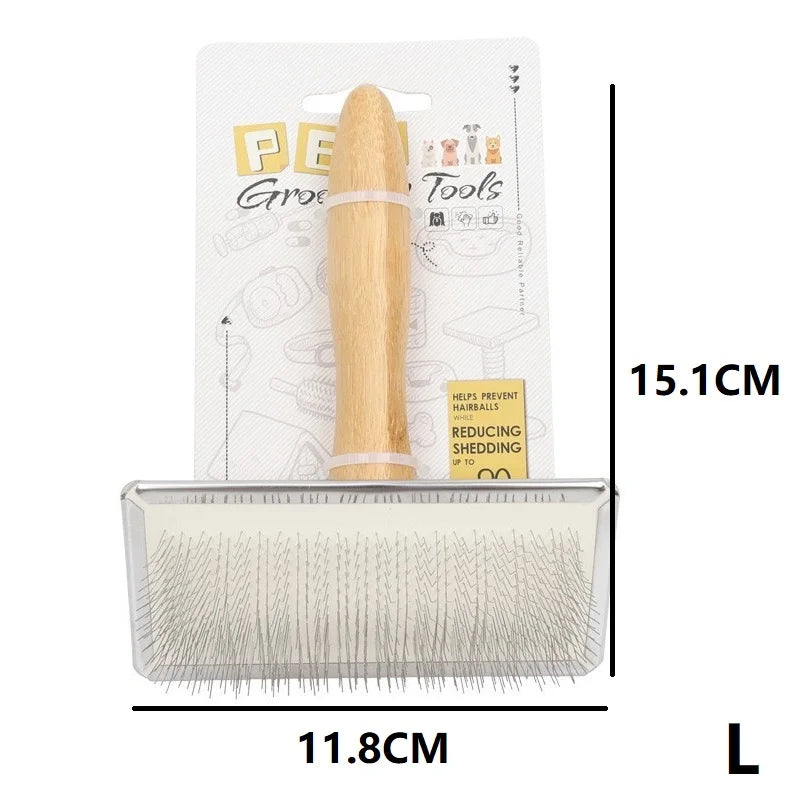 New Dog Short Hair Brush Dog Comb Solid Wood Cat Comb Pet Hair Remover Large Dog Comb Car Animal Hair Brush GSZ05