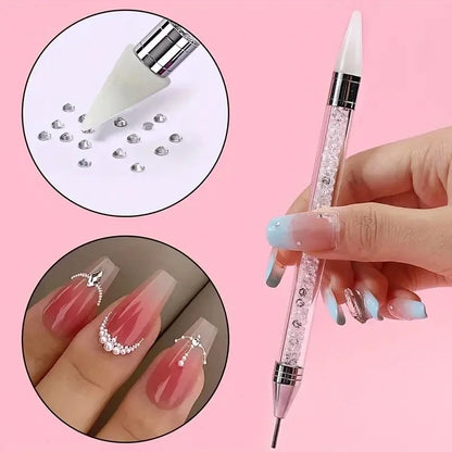 LINMANDA Rhinestone Dotting Tool Double Ended Rhinestone Dotting Crayon Rhinestone Application Tool Suitable for Home DIY