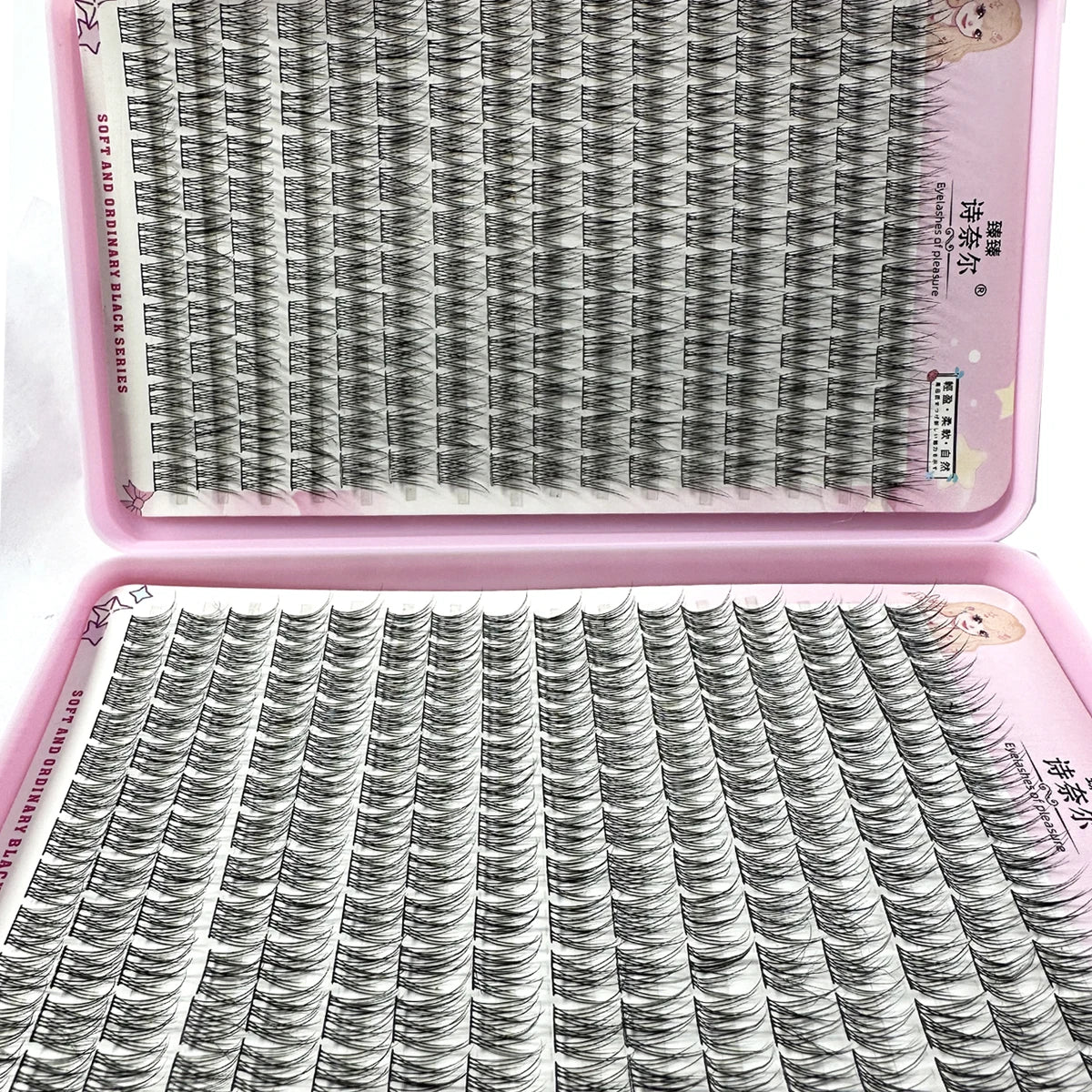 Big Capacity 32 Rows Self Grafting Mermaid Styled Sectioned False Eyelashes For Personal Fashionable Diy Use