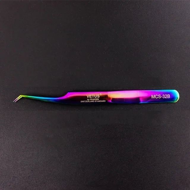 100% Vetus Original MCS Series New Style Premium Eyelashes Tweezers Ultra Fine Tip Improve for 3D 6D Lashes Extensions