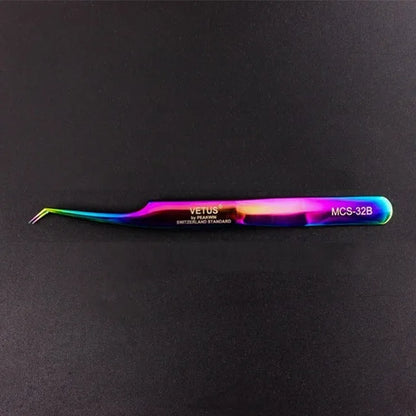 100% Vetus Original MCS Series New Style Premium Eyelashes Tweezers Ultra Fine Tip Improve for 3D 6D Lashes Extensions