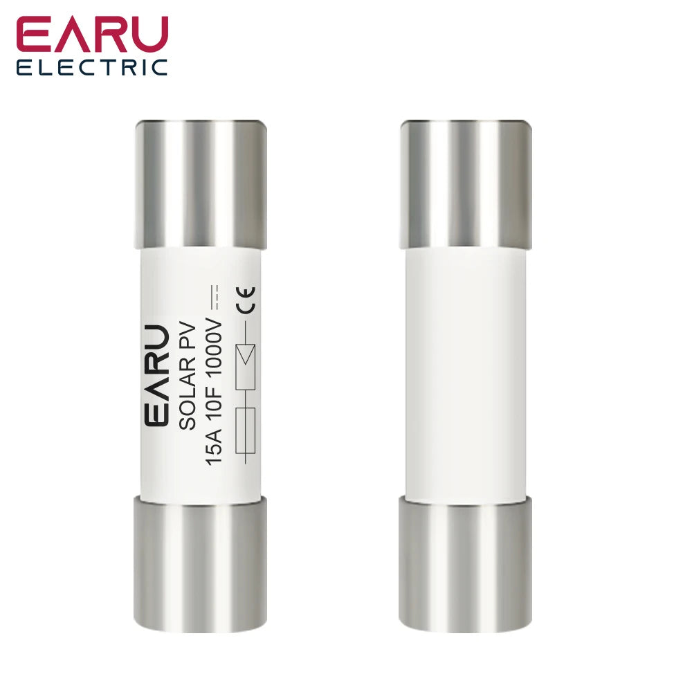 EARU 1/5/10/20/30PCS Solar DC1000V PV Fuse 6A 10A 15A 20A 25A 30A 32A High Voltage for Solar System Short Circuit Protection GPV