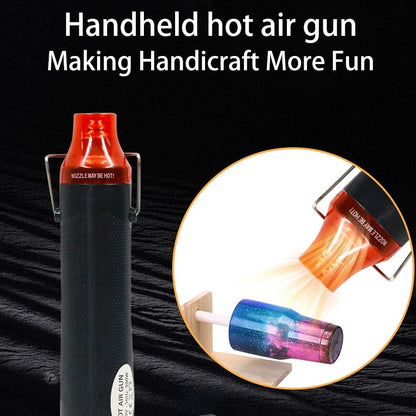 220/110V Hot Air Gun DIY Tool Heat Electric Power Tool Mini Soldering Temperature Crafts Blower with Supporting Seat Shrink