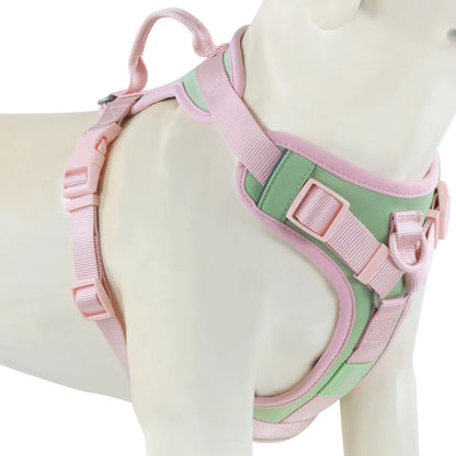 Splicing Colors Breathable For Medium No Pull Dog Harness for large Small dogs Adjustable Chest Strap Dog Harness Personalized