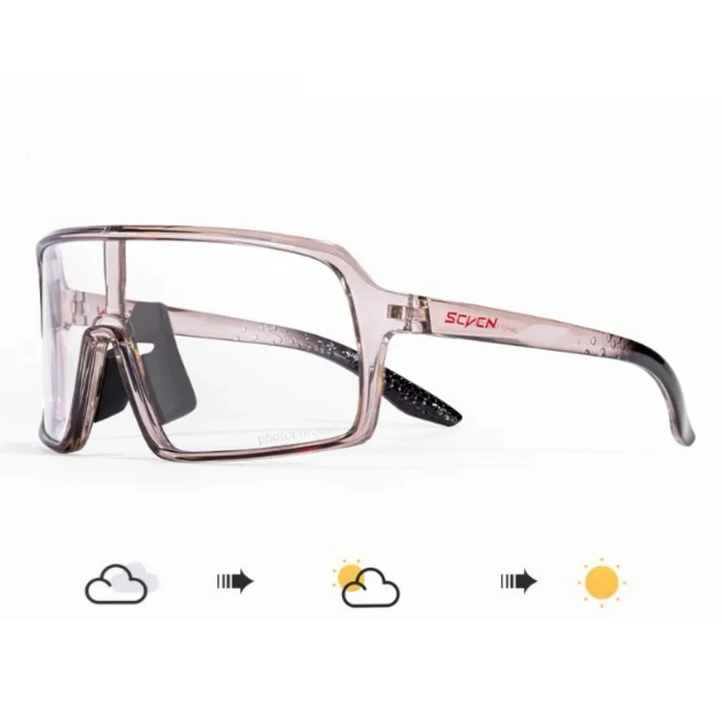 SCVCN Photochromic Sunglasses for Men Fashion Outdoor Sports Bicycle Cycling Glasses Woman Riding Goggles Eyewear Accessories