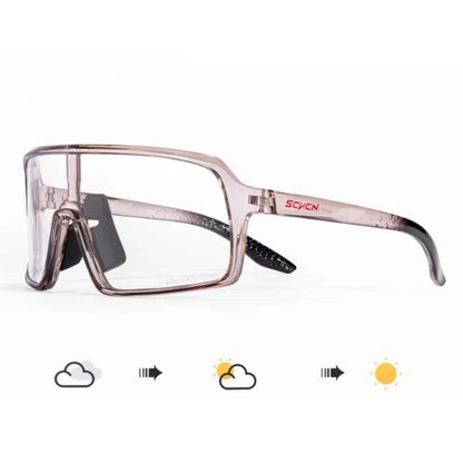 SCVCN Photochromic Sunglasses for Men Fashion Outdoor Sports Bicycle Cycling Glasses Woman Riding Goggles Eyewear Accessories
