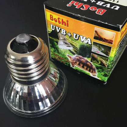 Reptile Heat Lamp UVA+UVB Full Spectrum 25/50/75w Reptile Lizard Snake Turtle Pet Sunbathing Uv Bulb Suitable For E27 Lamp Base