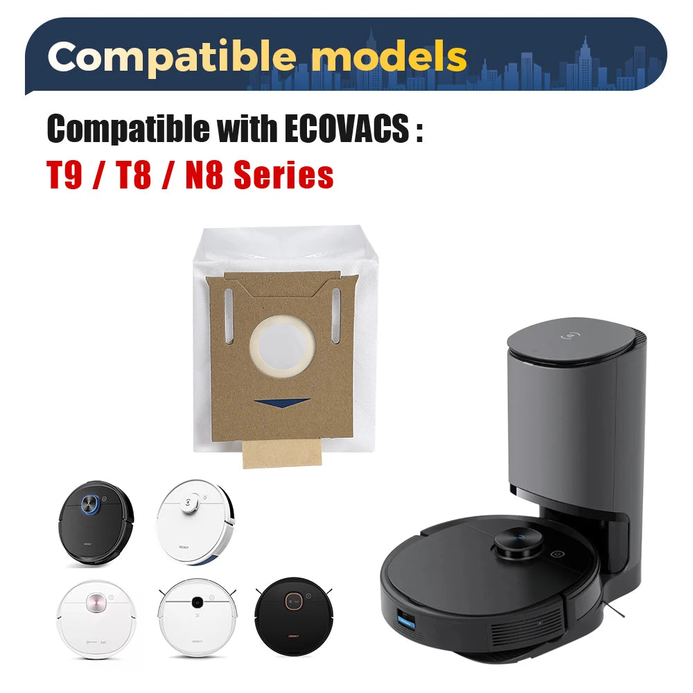 Accessories For ECOVACS Deebot T8 AIVI N8 Pro AIVI N9 N10 N10 Plus Side Brush,Main Brush,  Filter, Dust Bag,Hepa Filter