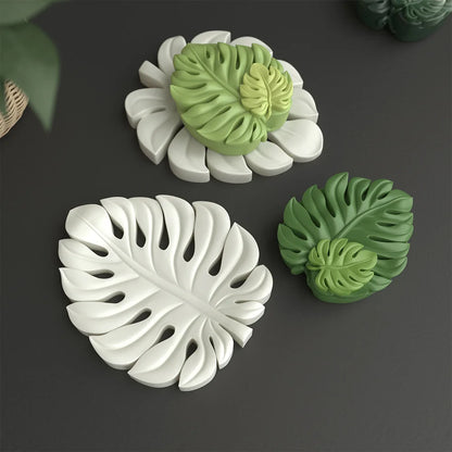 3D Tropical Leaves Silicone Mold for Handmade Soap Candle Resin Macking Molds DIY Art Crafts Aromatherapy Gypsum Ornaments Mould