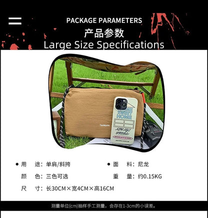 Aquarius Backpack - Same Style for Both Men and Women, Outdoor Mountaineering Cross-body Bag, Lightweight, Multi-layered Small C