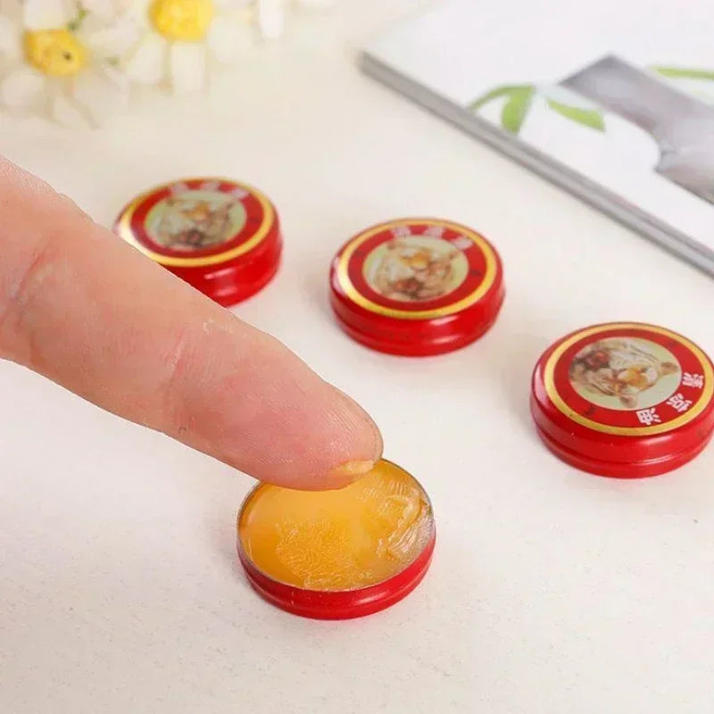 Natural Tiger Balm, Essential Oil Treatment, Influenza, Cold Headache, Dizziness, Muscle, Tiger, Solid Balm, Ointment, Fragrance