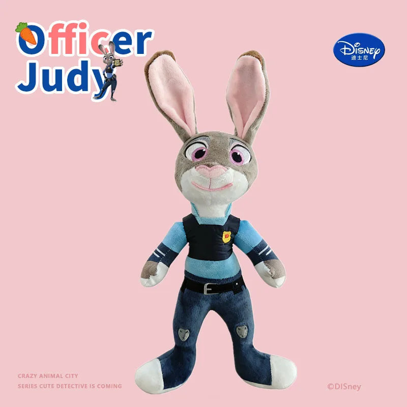 Hot Zootopia Disney Cartoon Anime Plush Toy Fox Nick Wilde Rabbit Judy Hopps Doll Soft Stuffed Animals Toys Kids birthday Gifts
