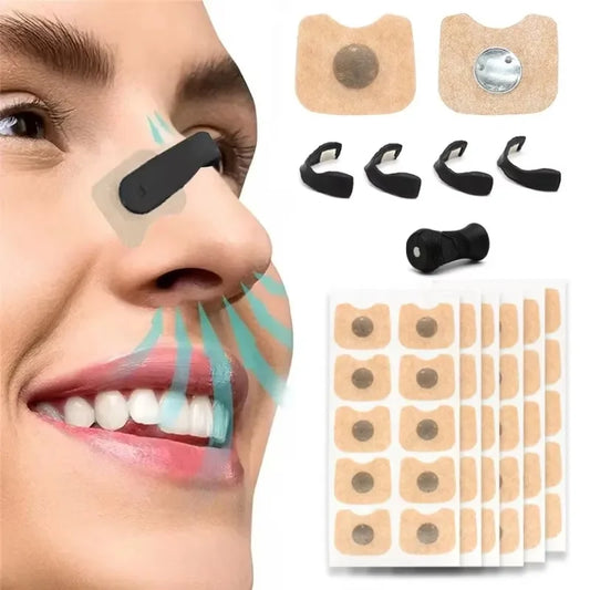 Nose Breathing Patches Suction Iron Tabs Magnetic Nasal Strips Increase Sports Air Intake Improve Sleeping Reduce Snoring Tools