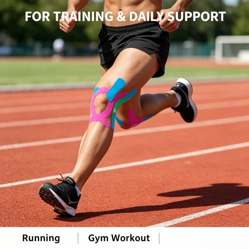 Sports Waterproof Kinesiology Tape Stickers Athletic Bandage Muscle Recovery Protector Strapping Pain Relief Tennis Gym