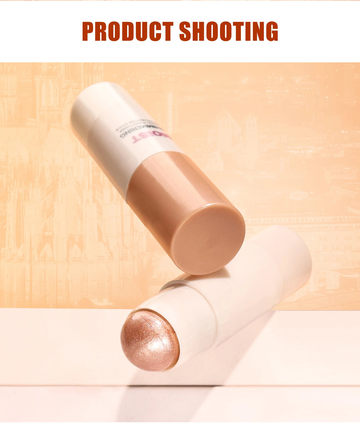 [Natural Glowup] 1pc Glowup Highlighter Stick | Natural Brightening Face Contour & Highlight Makeup, Medium Coverage, Buildable