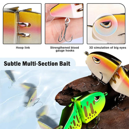 9KM Swimbait Fishing Lure VIB Slow Sinking Wide S Motion Lure with 3D Eyes Mini Glide Bait ABS Material for Bass Trout Fishing