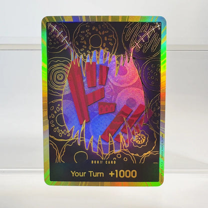 1PCS/30Pcs One Piece TCG GOLD DON!! Anime Collection Cards PRB-01 Foil English SUPER PARALLEL FOIL NM Refraction The Gift