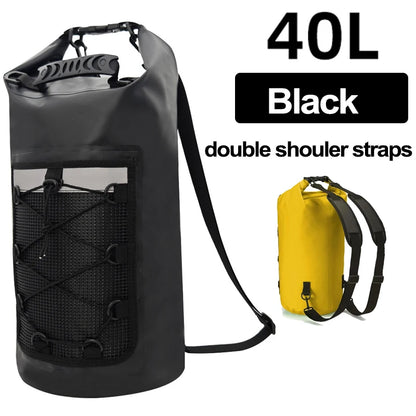 Swimming PVC Pack Dry Bag Backpack for Women Men 10L 20L Waterproof Shoulder Kayak Trekking Drifting Rafting Surfing Boating Bag
