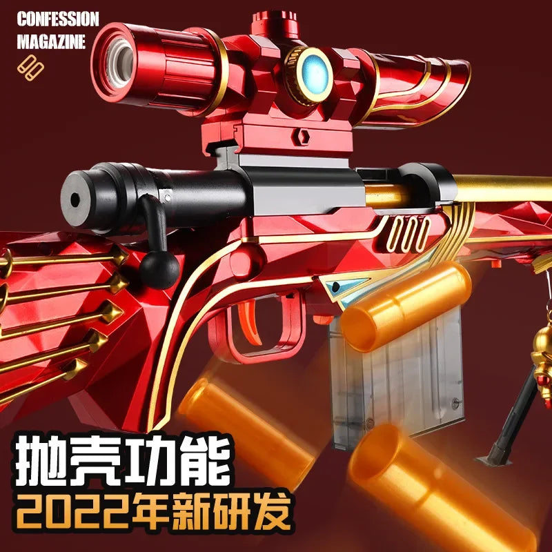 M24 Sniper Rifle Toy Gun Soft Bullet Shooting Manually Loaded Safe for Boys Christmas Gift