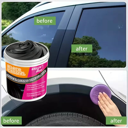 [All-in-One Repair Cream] All-in-One Plastic & Rubber Repair Cream - Instant Black Restoration, Scratch Remover & Anti-Aging For