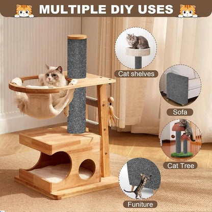 7 Colors Cat Scratcher Sofa Protector Cats Scratcher Pad Board Protection Trimmable Self-adhesive Carpet DIY Cat Scratch Mat