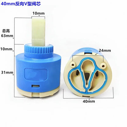 Tap Mixing High Spool Valve 25mm/35mm/40mm Faucet Accessories Ceramic Cartridge Faucet Cartridge Mixer Kitchen Bath Basin Shower