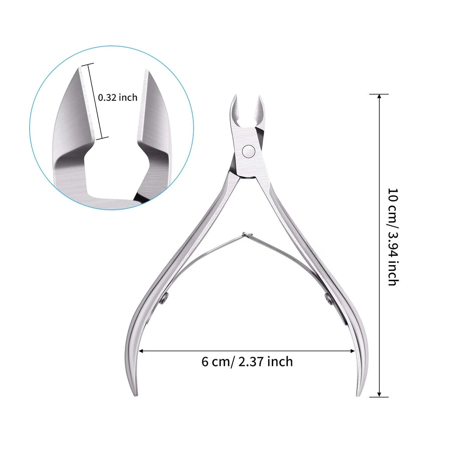 1/3pcs Cuticle Nippers Cutter Stainless Steel Nail Cuticle Trimmer Remover with Pointed Blade Scissors Pedicure Manicure Tool