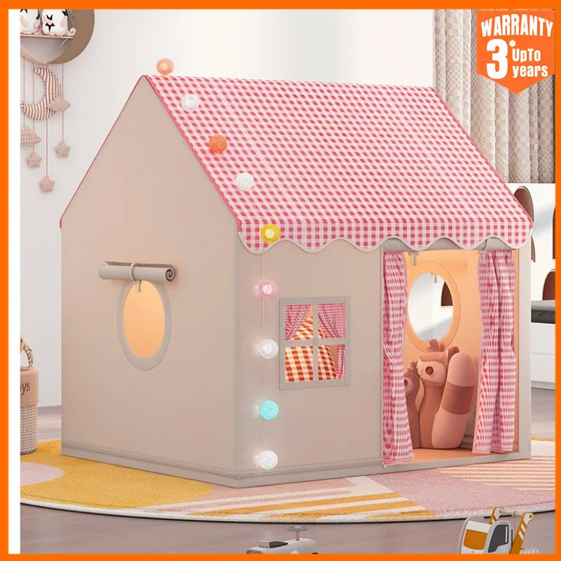 Kid Toys Tent Princess Castle Play House Cubby Children Small House Folding Indoor Play Tent Baby Tent Solid Frame No Light Ball