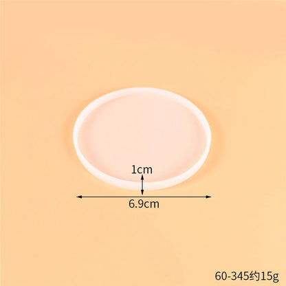 Round Square Rectangle Heart Coaster Silicone Mold Epoxy Resin Mold for DIY Jewelry Storage Base Making Cup Tray Home Decoration