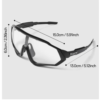 SCVCN Photochromic Cycling Sunglasses Outdoor Sports Running Drving Glasses Road MTB Bicycle Goggles  UV400 Safety Bike Eyewear