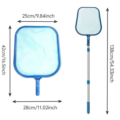 Professional Leaf Rake Deep Bag Swimming Pool Cleaning Nets Spa Rubbish Skimmer Pool Net Pool Cleaning Net Piscina Accessories