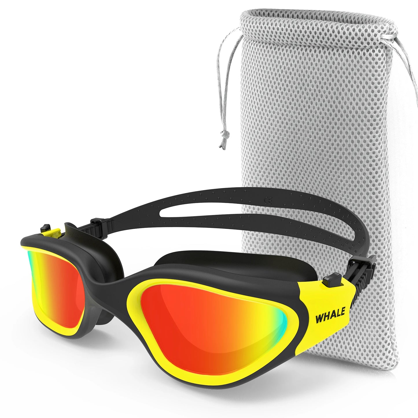Adult Anti-Fog UV Protection Lens Men Women Swimming Goggles Waterproof Adjustable Silicone Swim Glasses Adults with Bag