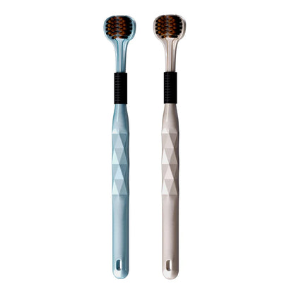 3D Manual Toothbrush 2/4pcs Three sided U-shaped Soft Toothbrush for Comprehensive Oral Cleaning for Adults,Couples, Families