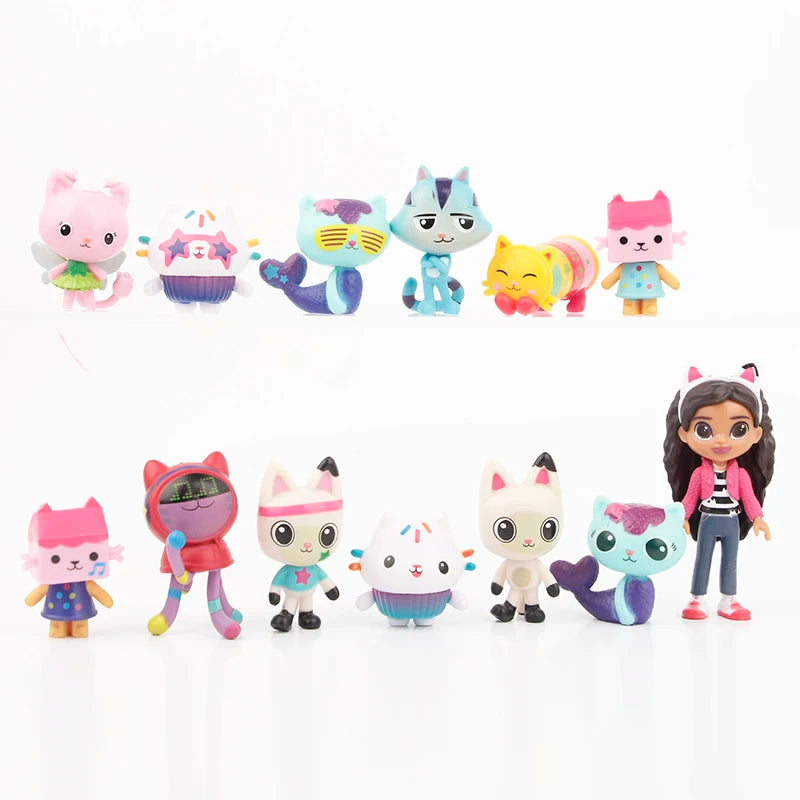 13pcs/set Gabby's Dollhouse Cute Figure Toys