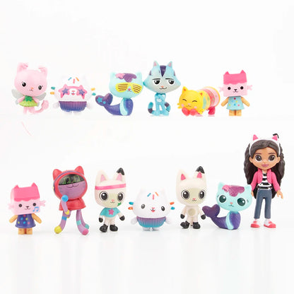 13pcs/set Gabby's Dollhouse Cute Figure Toys