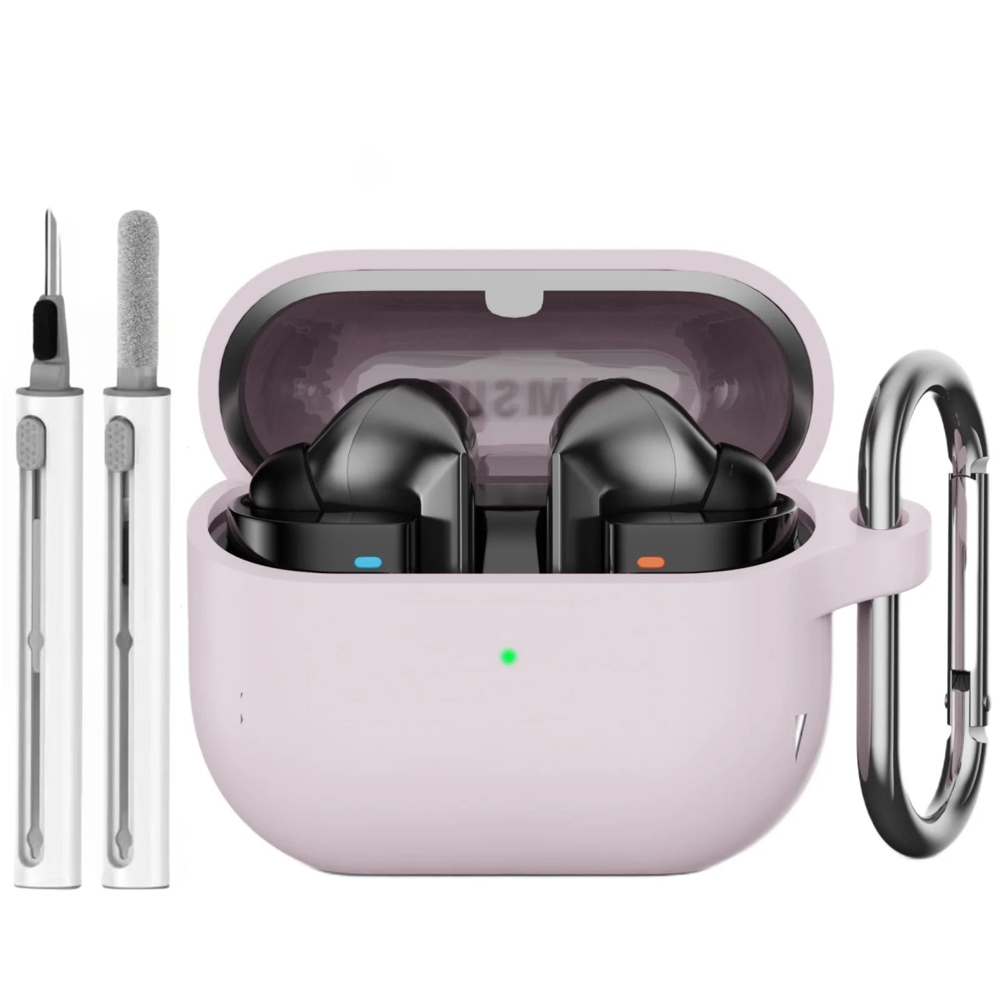 for samsung buds 3/galaxy buds3 pro case with cleaning kit silicone protective cover for galaxy buds 3 buzz 3Pro with keychain