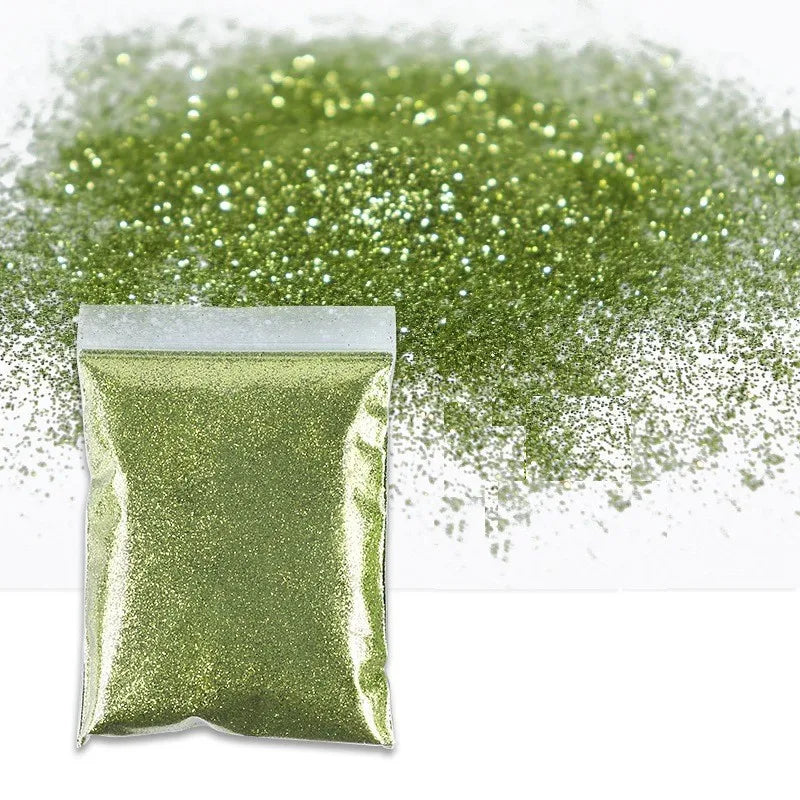 50g Extra Fine Glitter Holographic Laser Dazzling Nail Glitter Powder Art Crafts Resin Tumbler Decoration Shiny Flakes Sequins