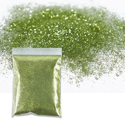 50g Extra Fine Glitter Holographic Laser Dazzling Nail Glitter Powder Art Crafts Resin Tumbler Decoration Shiny Flakes Sequins