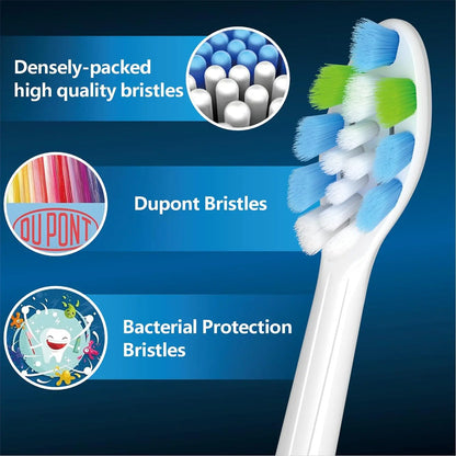 Toothbrush Heads Compatible with Philips Electric Toothbrush,Replacement Brush Heads Fit for 3100 4100 4300 5300 5500 6100 9000