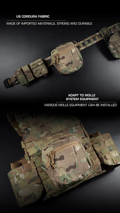 Tactical Molle Pouch Admin GP Pouches Small Utility EDC Bag for Tactical Belt and Molle Vest Storage Bag Hunting Bag