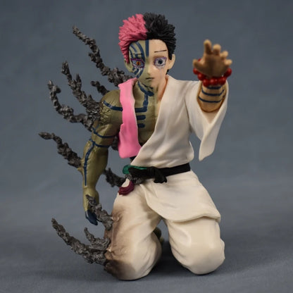 In Stock 13cm Demon Slayer Akaza Hakuji Anime Figure Model Doll Action Figurine Pvc Decoration Peripheral Desktop Ornament Toy