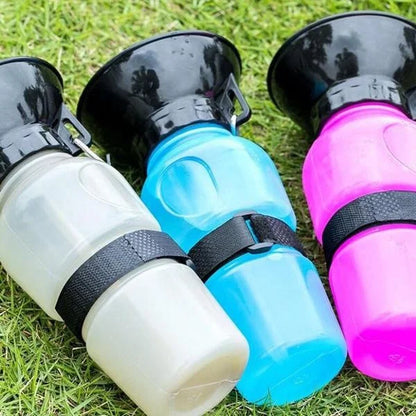 500ml Outdoor Portable Pet Dog Cat Water Bottle Extrusion Large Dog Travel Water Cup Drinking Water Feeder Bowl for Pet