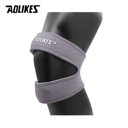 AOLIKES 1PCS Pressurized Knee Wrap Sleeve Support Bandage Pad Elastic Braces Knee Hole Kneepad Safety Basketball Tennis Cycling