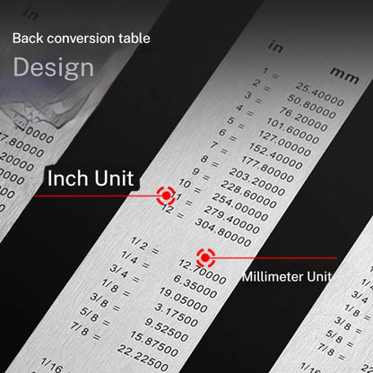 Deli Stainless Steel Ruler for Students And Woodworkers Straight Edge Measuring Tool for Drawing And Drafting 15/20/30/50cm
