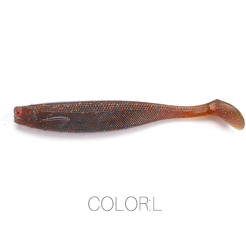 NEW Supercontinent ShadTeez T-tail 50mm 70mm 100mm Pike Zander Predator Fishing 3D Eyes Soft Lure Fishing Lures